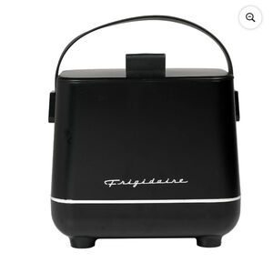 NEW Frigidaire Mini Personal Fridge Cooler Black White One Size